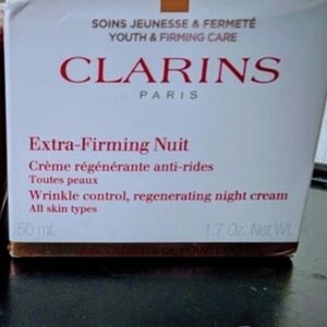 Clarins Extra-Firming Nuit Cream - Red and White Packaging